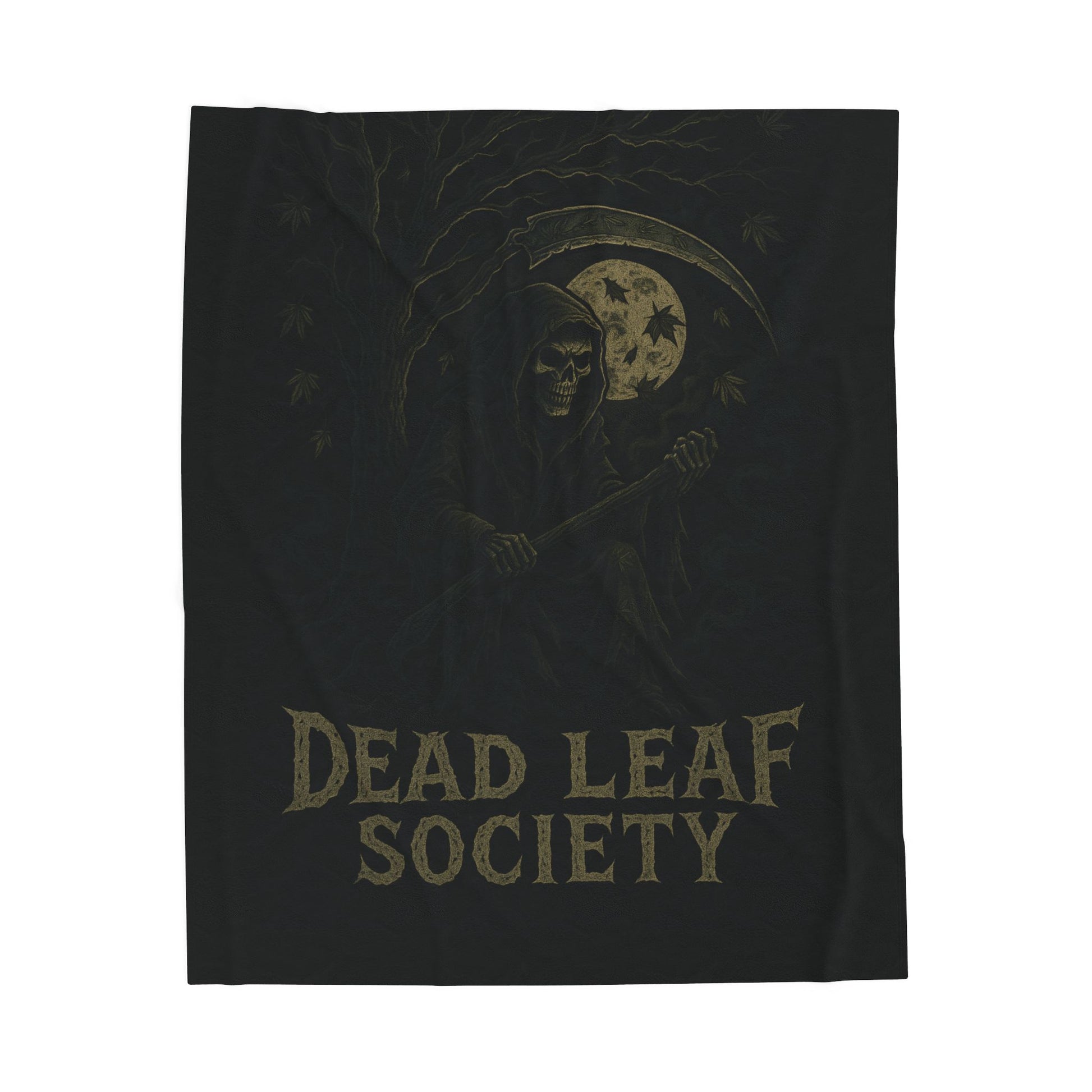 Cozy Velveteen Blanket -Dead Leaf Society.
