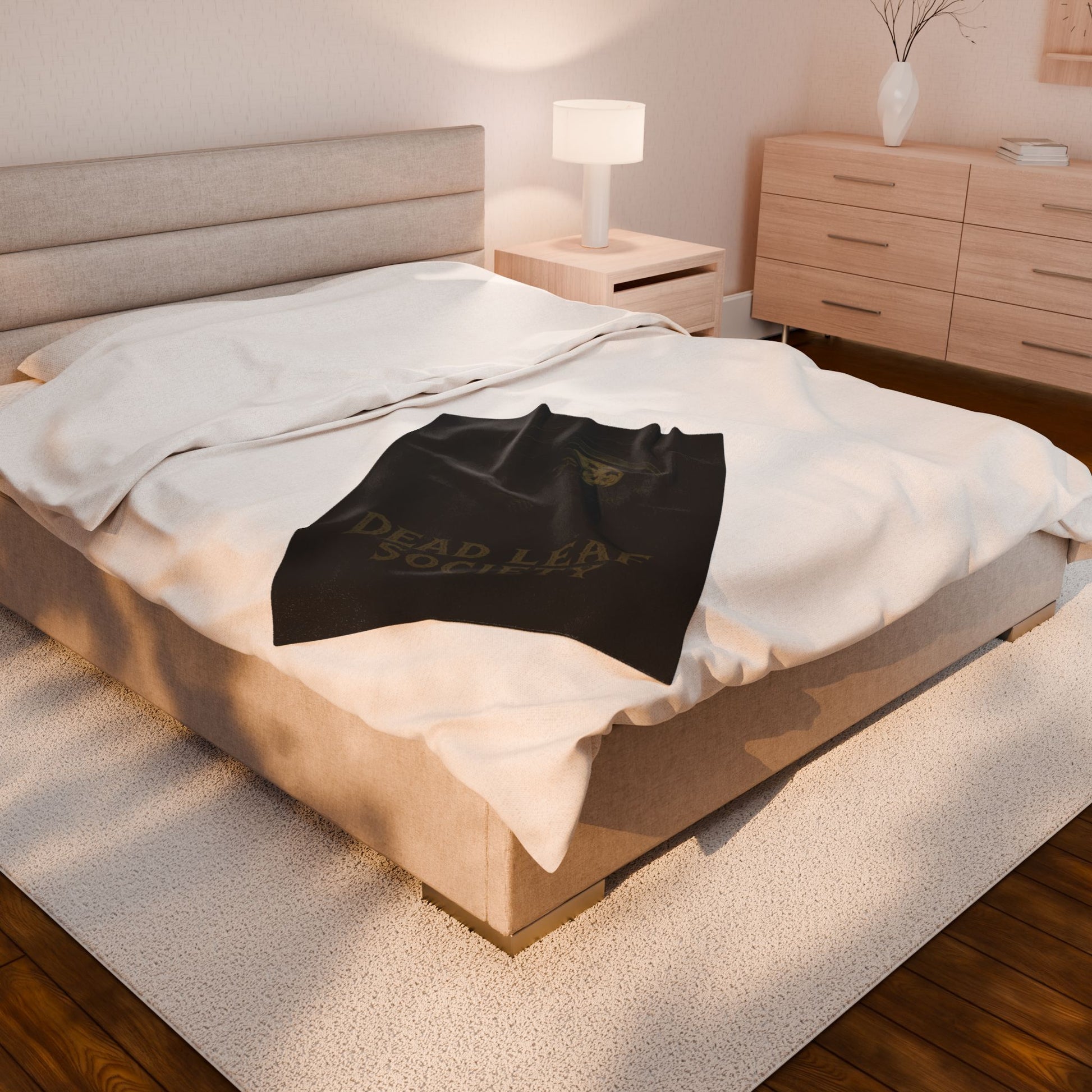 Cozy Velveteen Blanket -Dead Leaf Society.