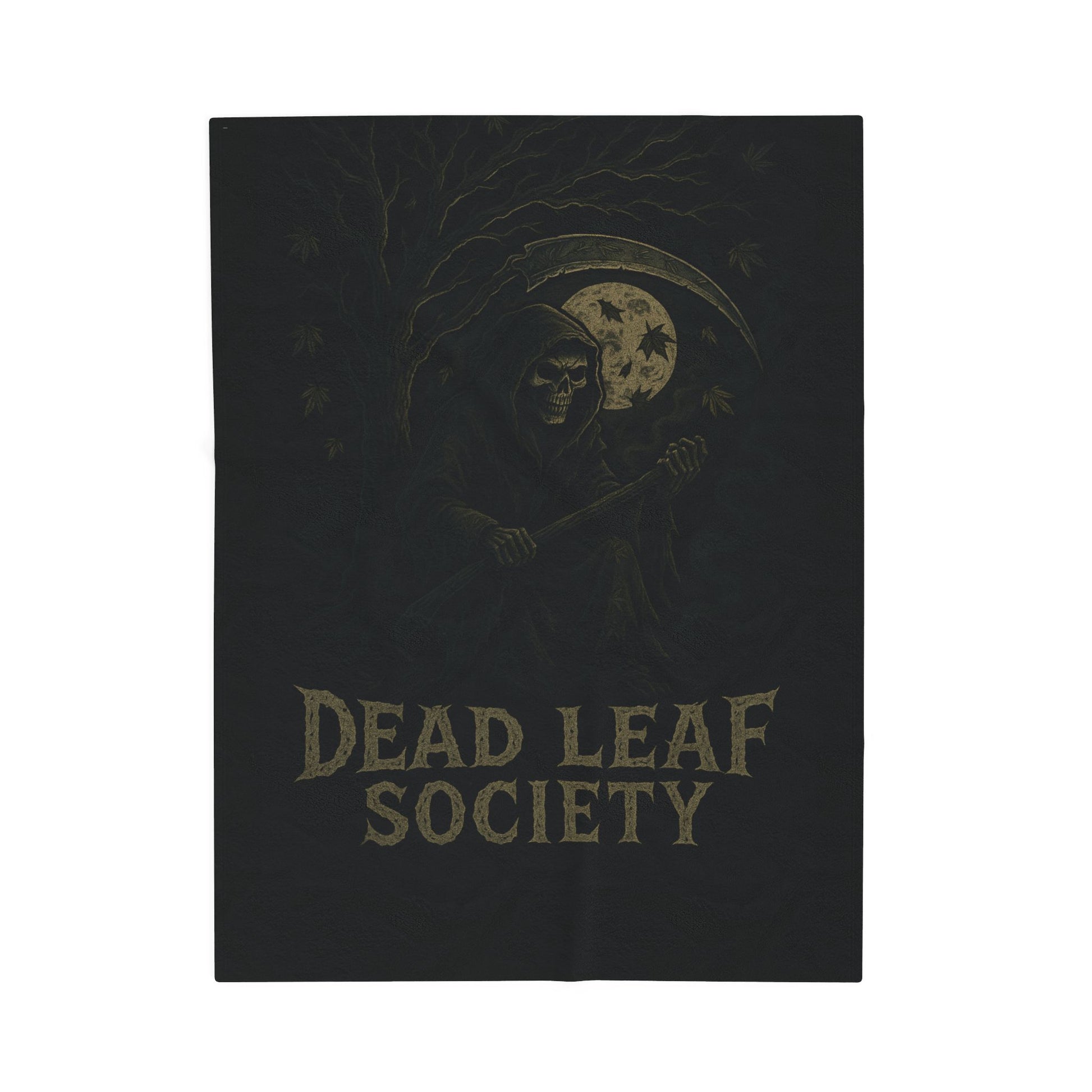 Cozy Velveteen Blanket -Dead Leaf Society.