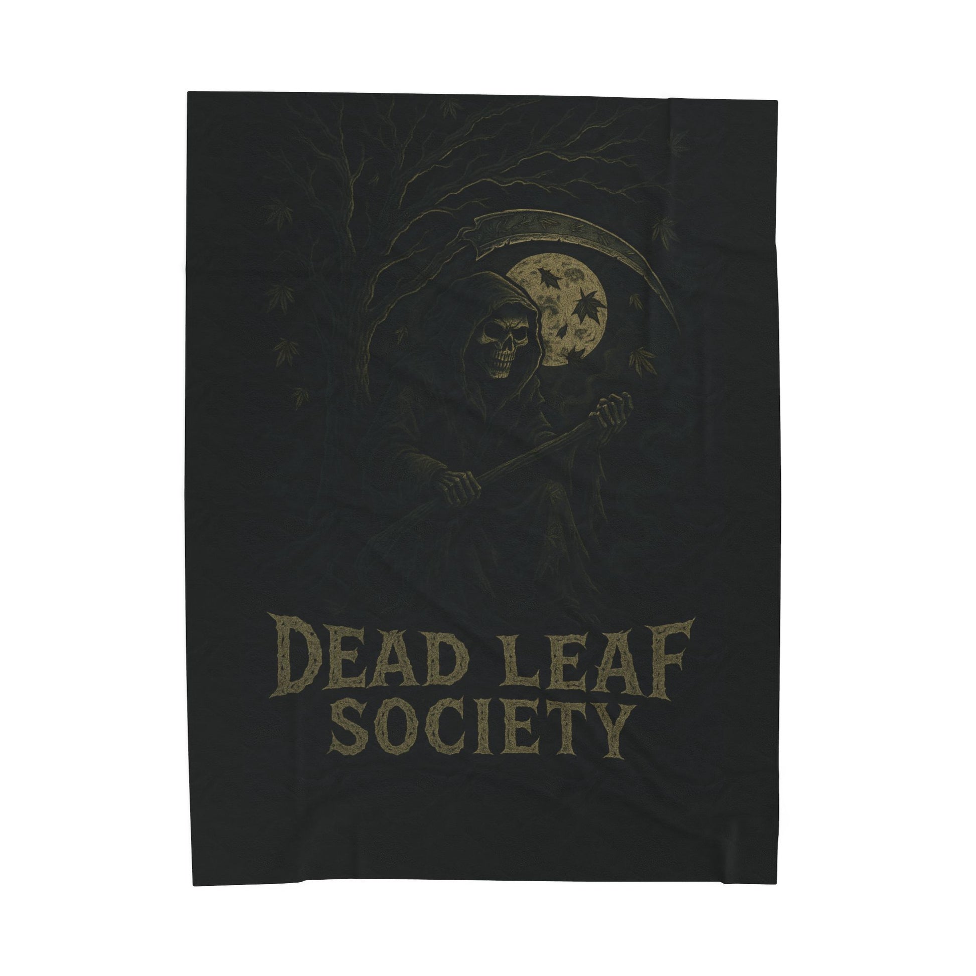 Cozy Velveteen Blanket -Dead Leaf Society.